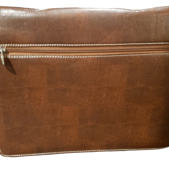 FRANCINELO Italian Leather Satchel / Briefcase / Portfolio - Picture 6 of 7